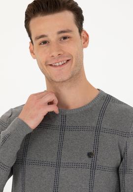 Erkek Gri Melanj Kazak - 50272088006