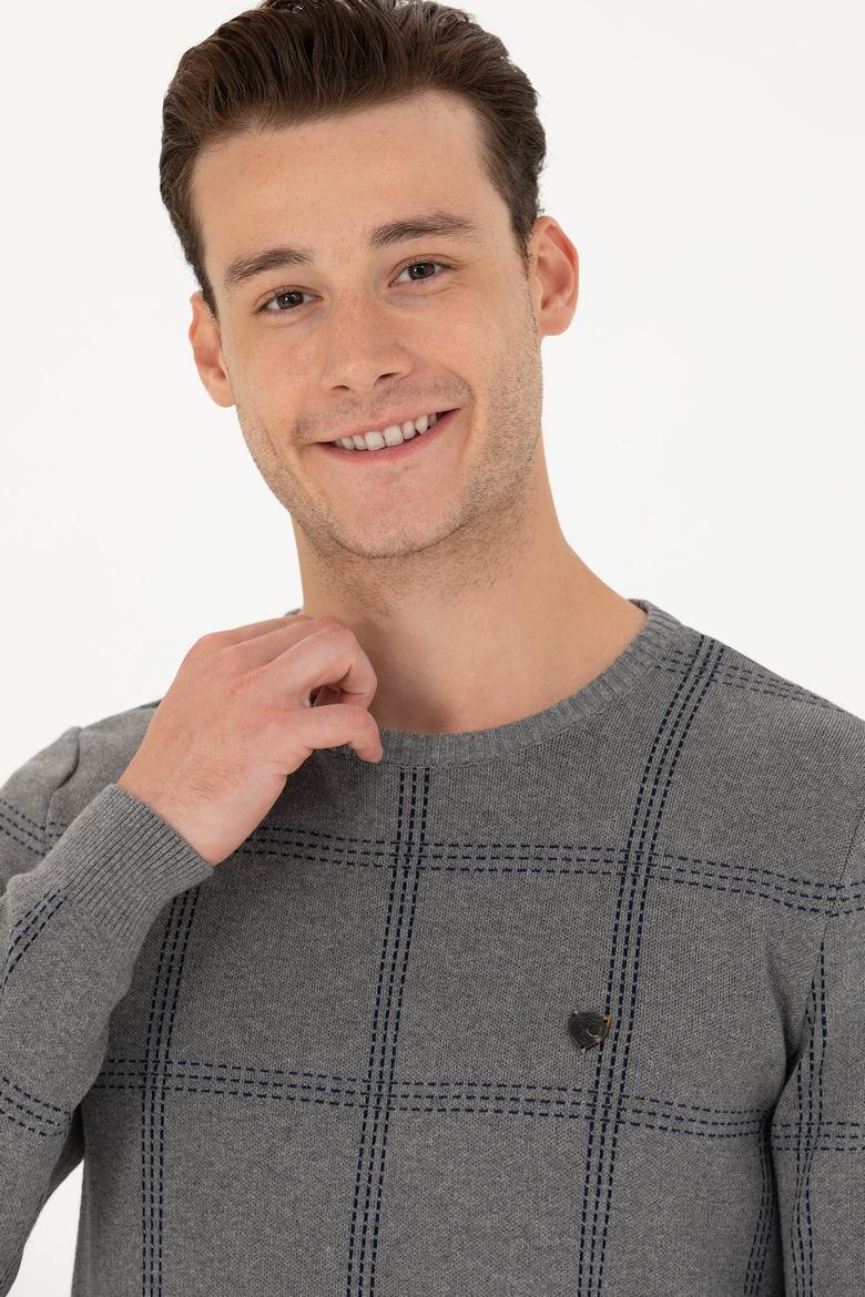 Erkek Gri Melanj Kazak - 50272088006