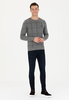 Erkek Gri Melanj Kazak - 50272088006