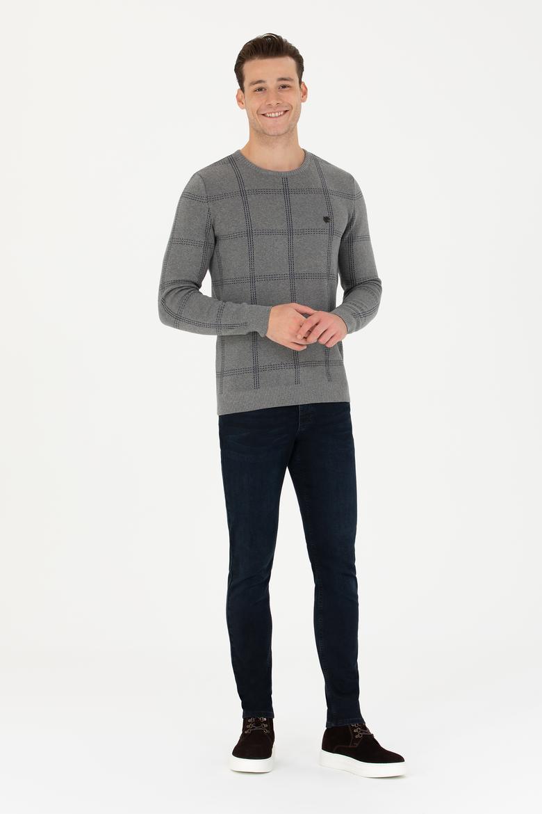 Erkek Gri Melanj Kazak - 50272088006