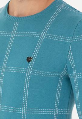 Erkek Petrol Kazak - 50272088025