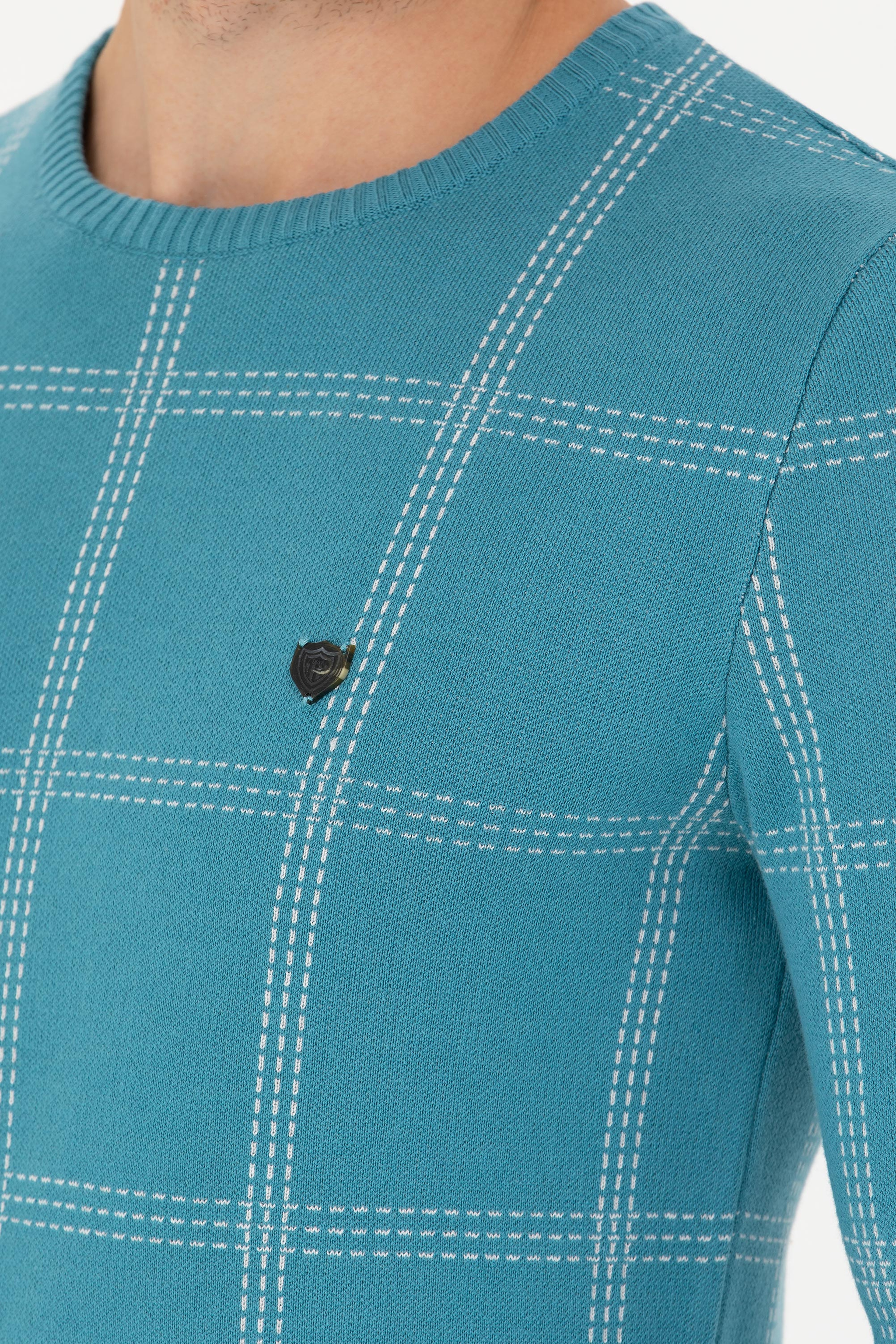 Erkek Petrol Kazak - Image 7