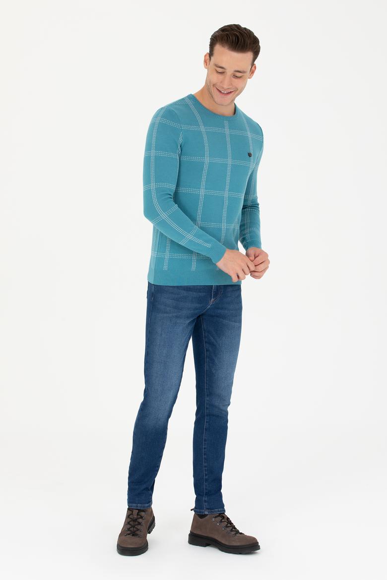 Erkek Petrol Kazak - 50272088025