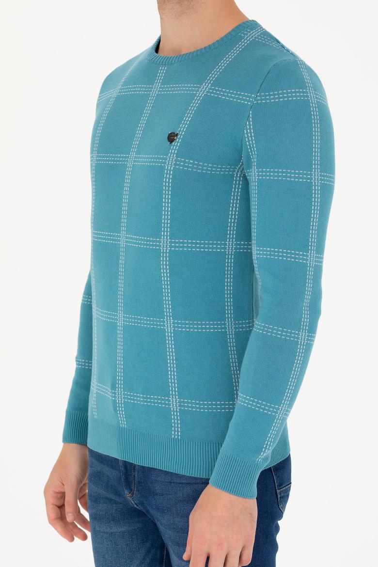 Erkek Petrol Kazak - 50272088025