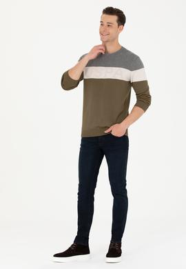 Erkek Haki Kazak - 50272119011