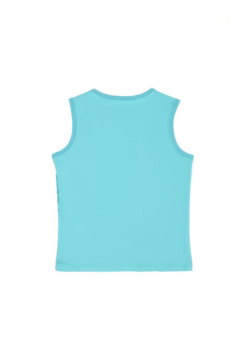 Çocuk Mint Bisiklet Yaka Tişört - 50264182056