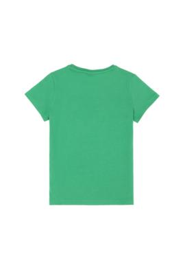 Çocuk Yeşil Basic Bisiklet Yaka Tişört - 50263028089