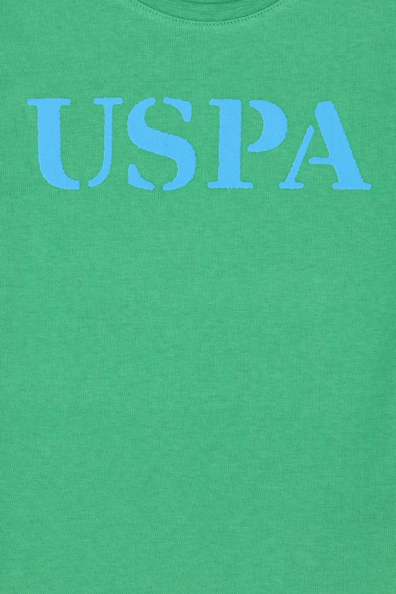 Çocuk Yeşil Basic Bisiklet Yaka Tişört - 50263028089