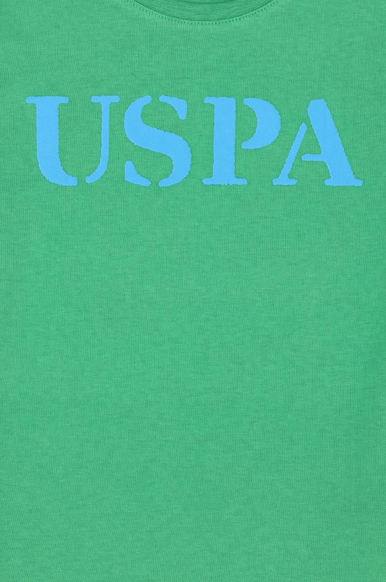 Çocuk Yeşil Basic Bisiklet Yaka Tişört