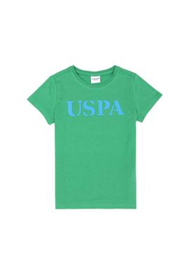 Çocuk Yeşil Basic Bisiklet Yaka Tişört - 50263028089