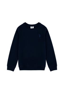 Çocuk Lacivert Basic Bisiklet Yaka Sweatshirt - 50269417001