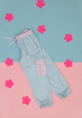 Kız Çocuk Açık Mavi Jean Pantolon - 50263915001