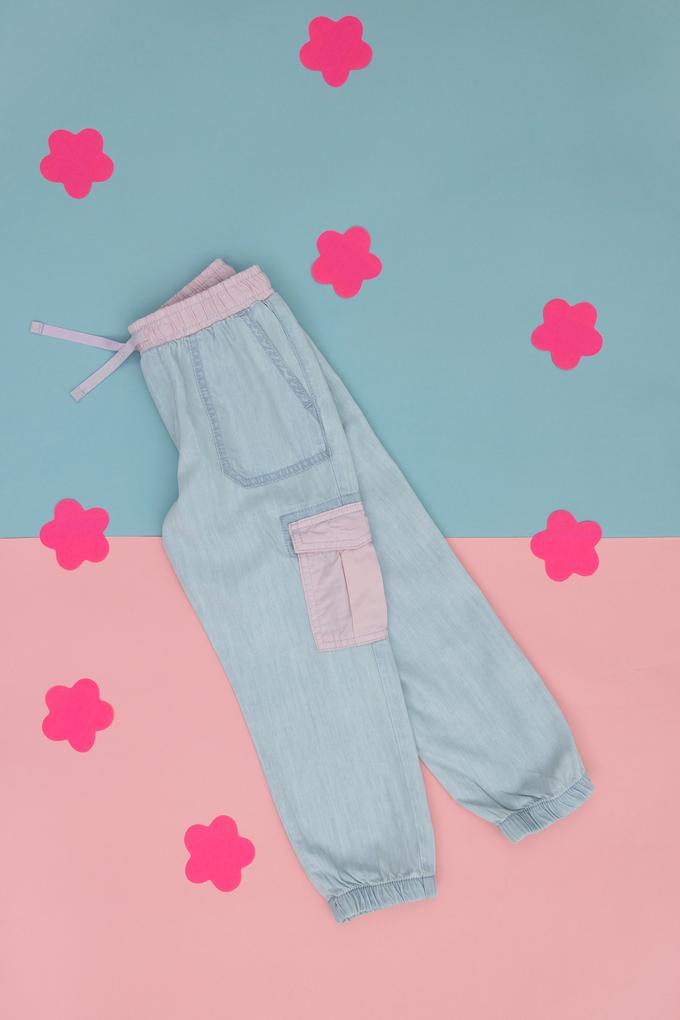 Kız Çocuk Açık Mavi Jean Pantolon