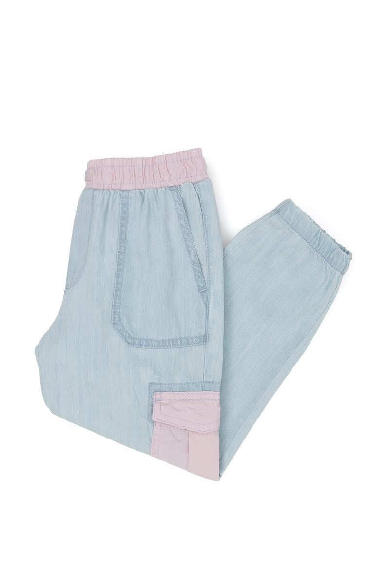 Kız Çocuk Açık Mavi Jean Pantolon