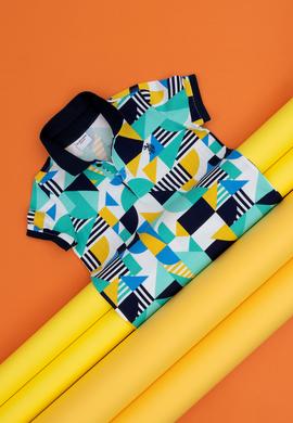 Erkek Çocuk Beyaz Polo Yaka Tişört - 50278145034