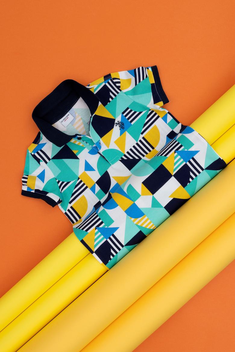 Erkek Çocuk Beyaz Polo Yaka Tişört