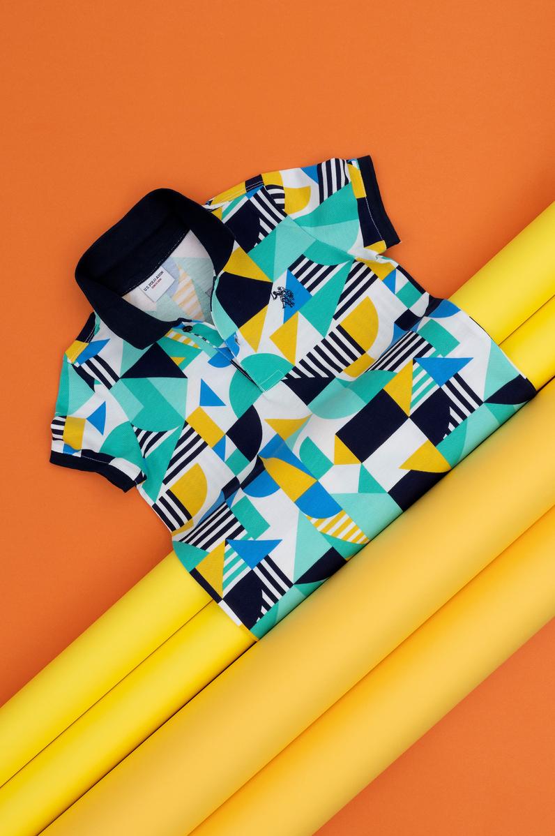 Erkek Çocuk Beyaz Polo Yaka Tişört