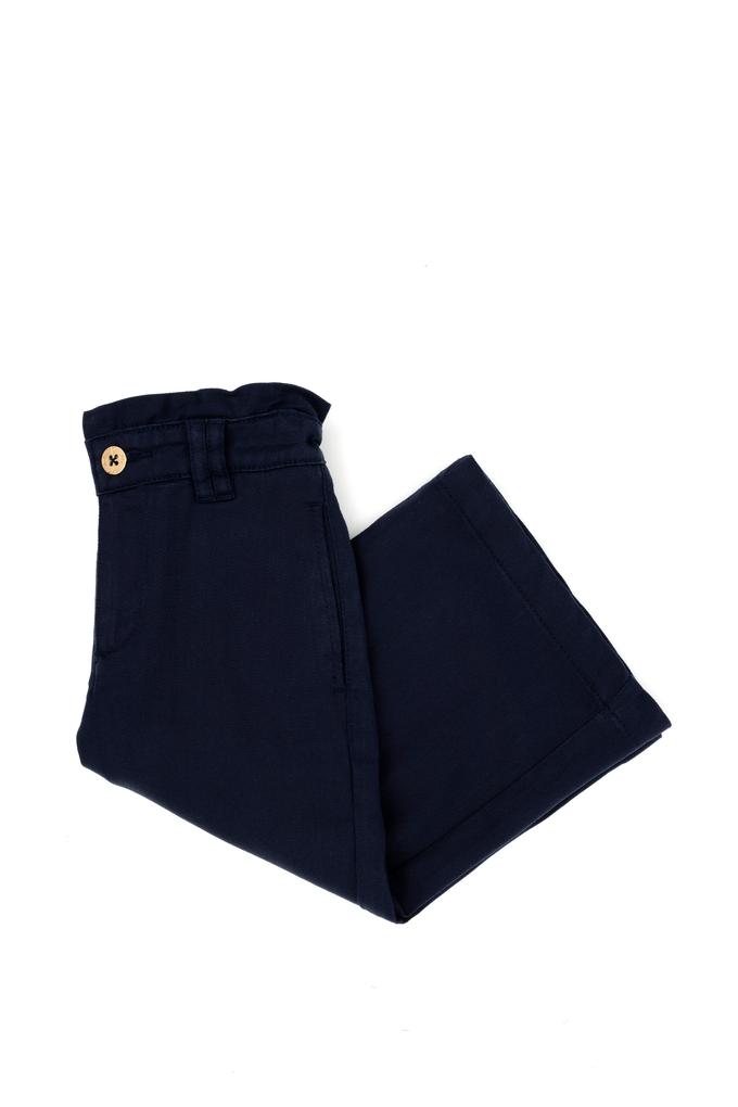 Kız Çocuk Lacivert Kanvas Pantolon