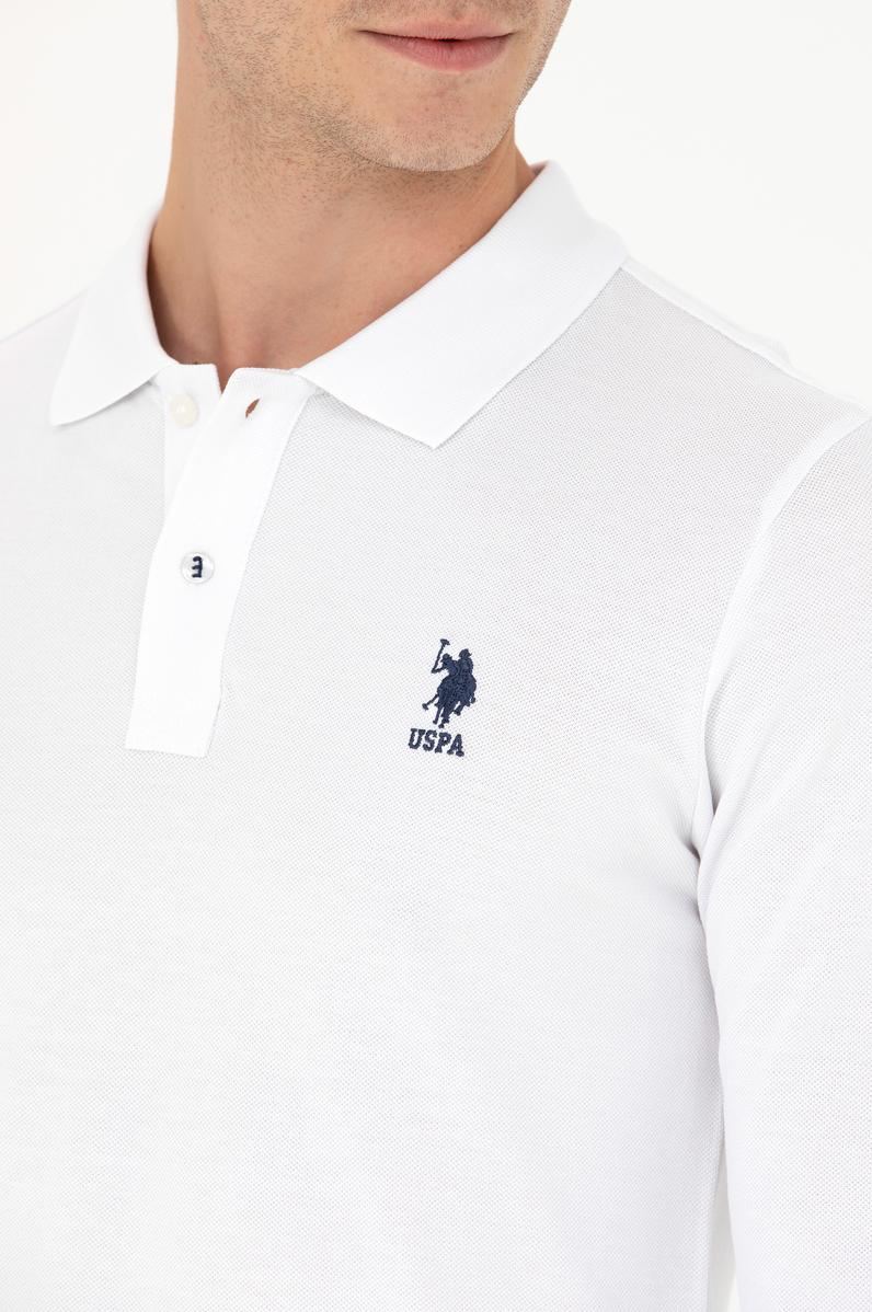 Erkek Beyaz Basic Sweatshirt