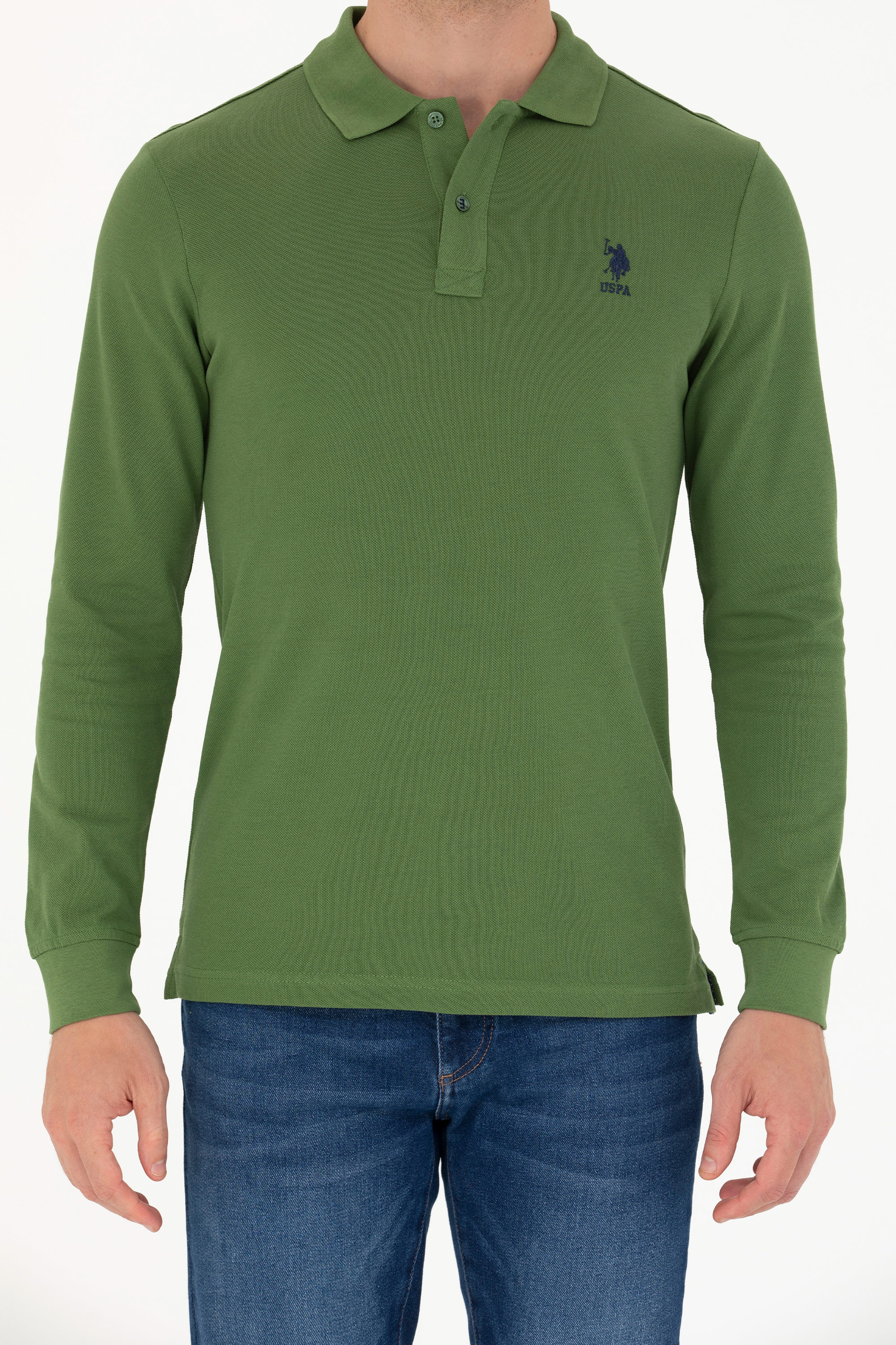 Erkek Yeşil Basic Sweatshirt