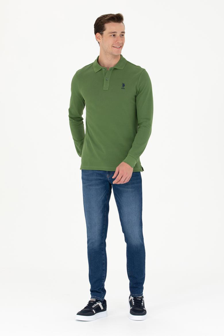 Erkek Yeşil Basic Sweatshirt - 50269404201