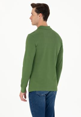 Erkek Yeşil Basic Sweatshirt - 50269404201