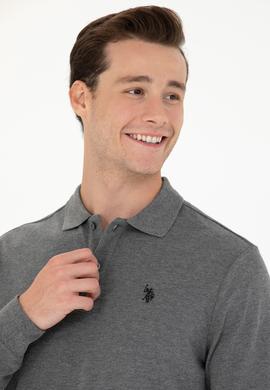 Erkek Antrasit Melanj Basic Sweatshirt - 50269405157