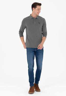 Erkek Antrasit Melanj Basic Sweatshirt - 50269405157