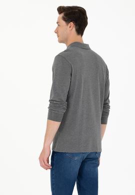 Erkek Antrasit Melanj Basic Sweatshirt - 50269405157