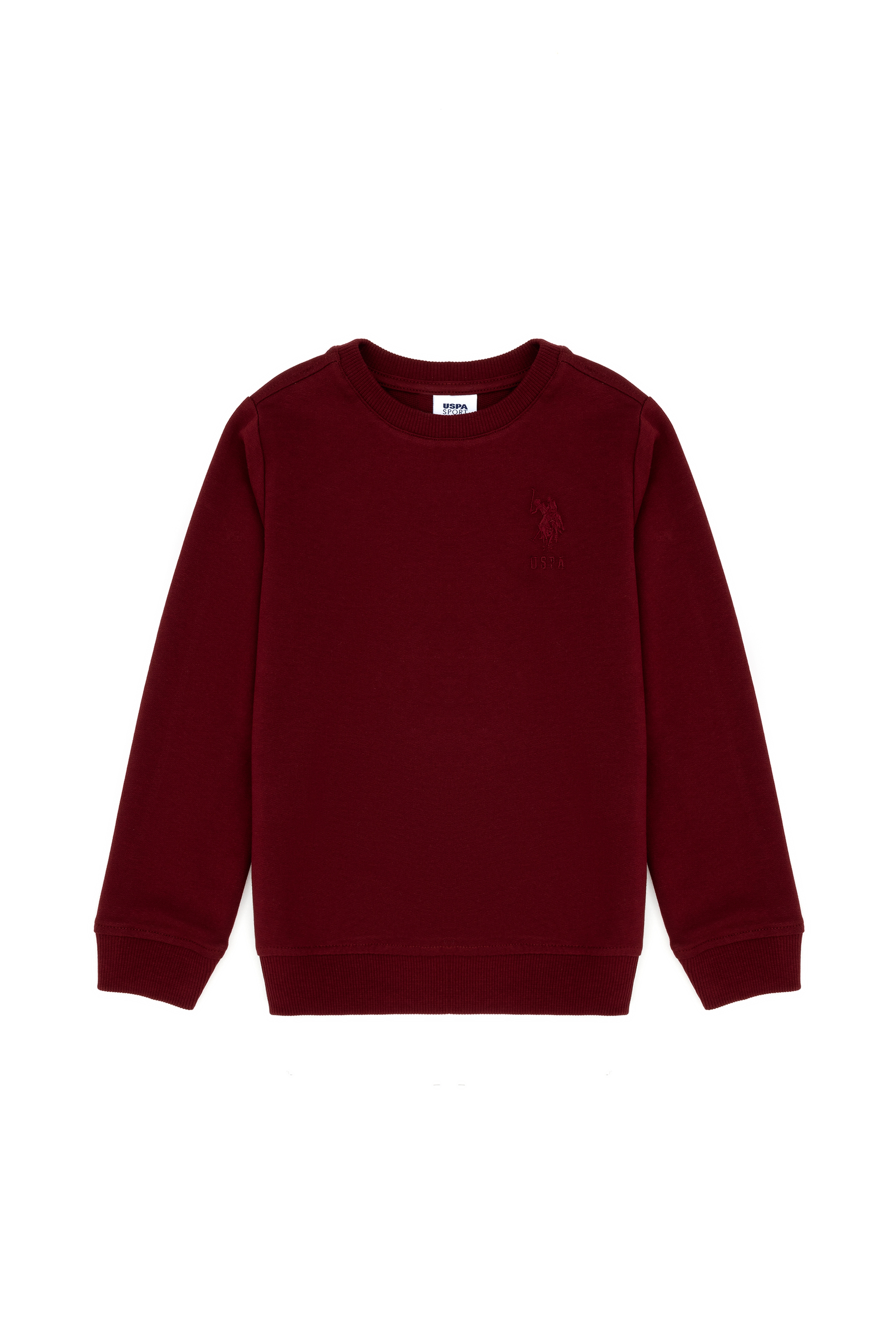 Erkek Bebek Bordo Basic Sweatshirt