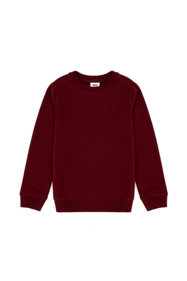 Erkek Bebek Bordo Basic Sweatshirt