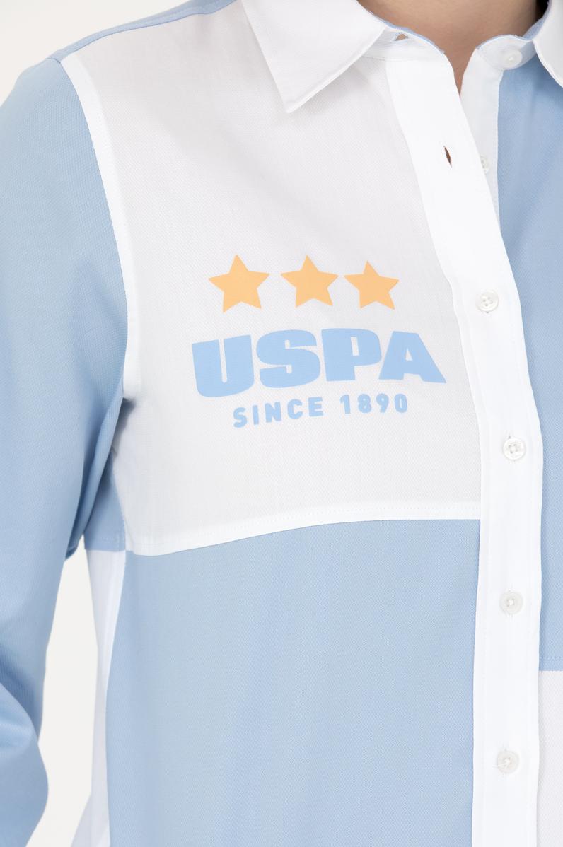 Kadın Mavi Uzun Kollu Gömlek