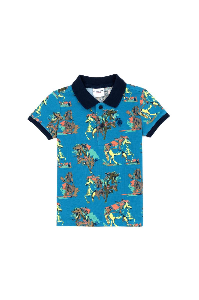 Erkek Çocuk İndigo Polo Yaka Tişört