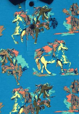 Erkek Çocuk İndigo Polo Yaka Tişört - 50278162042