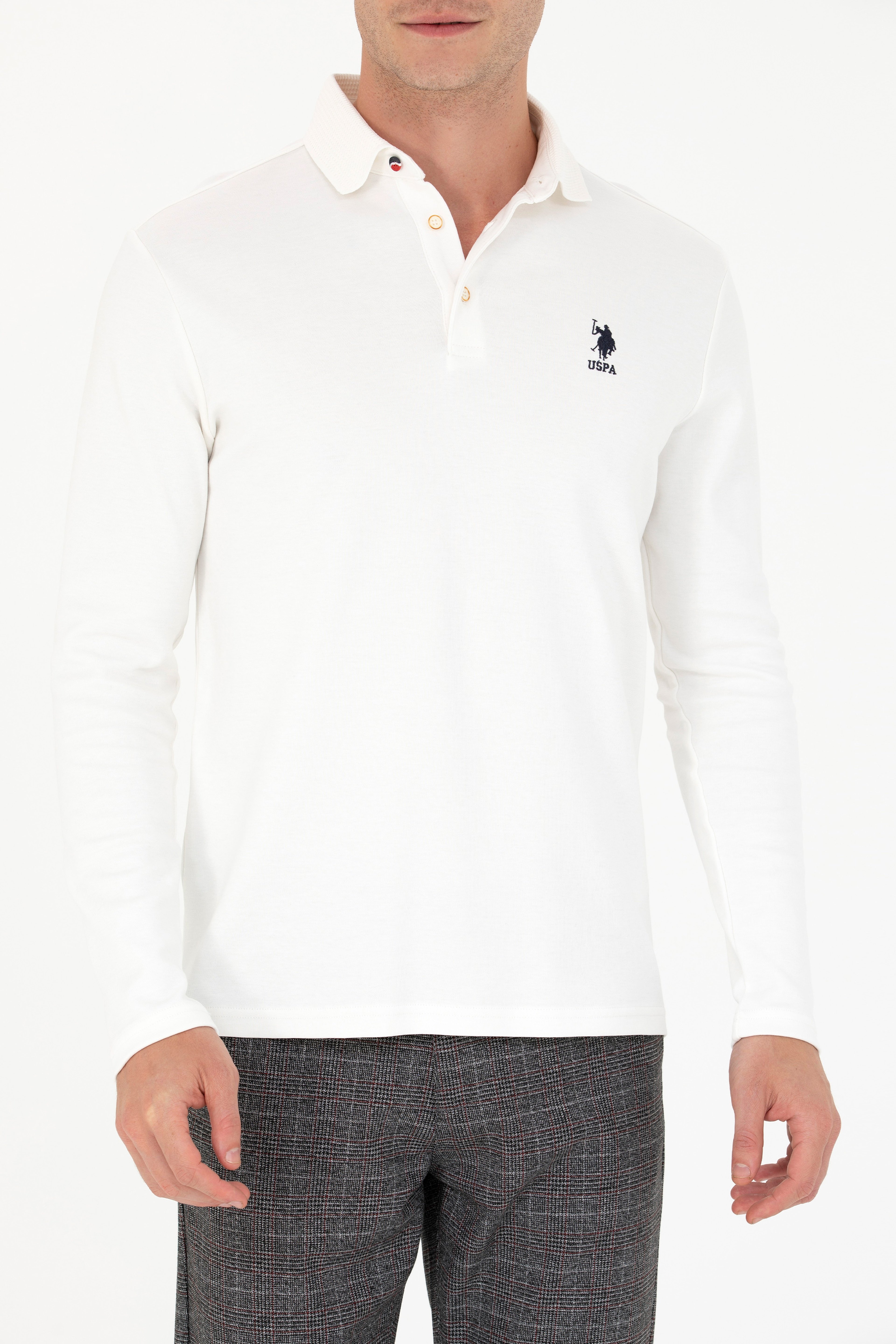 Erkek Ekru Sweatshirt - Image 6