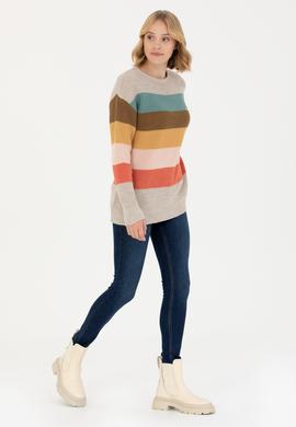 Kadın Taş Bisiklet Yaka Kazak - 50272042012