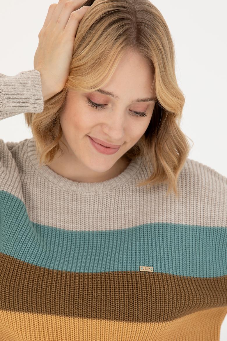 Kadın Taş Bisiklet Yaka Kazak - 50272042012