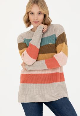 Kadın Taş Bisiklet Yaka Kazak - 50272042012