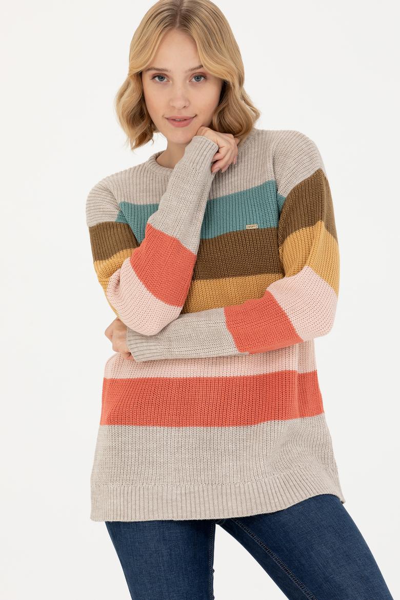 Kadın Taş Bisiklet Yaka Kazak - 50272042012