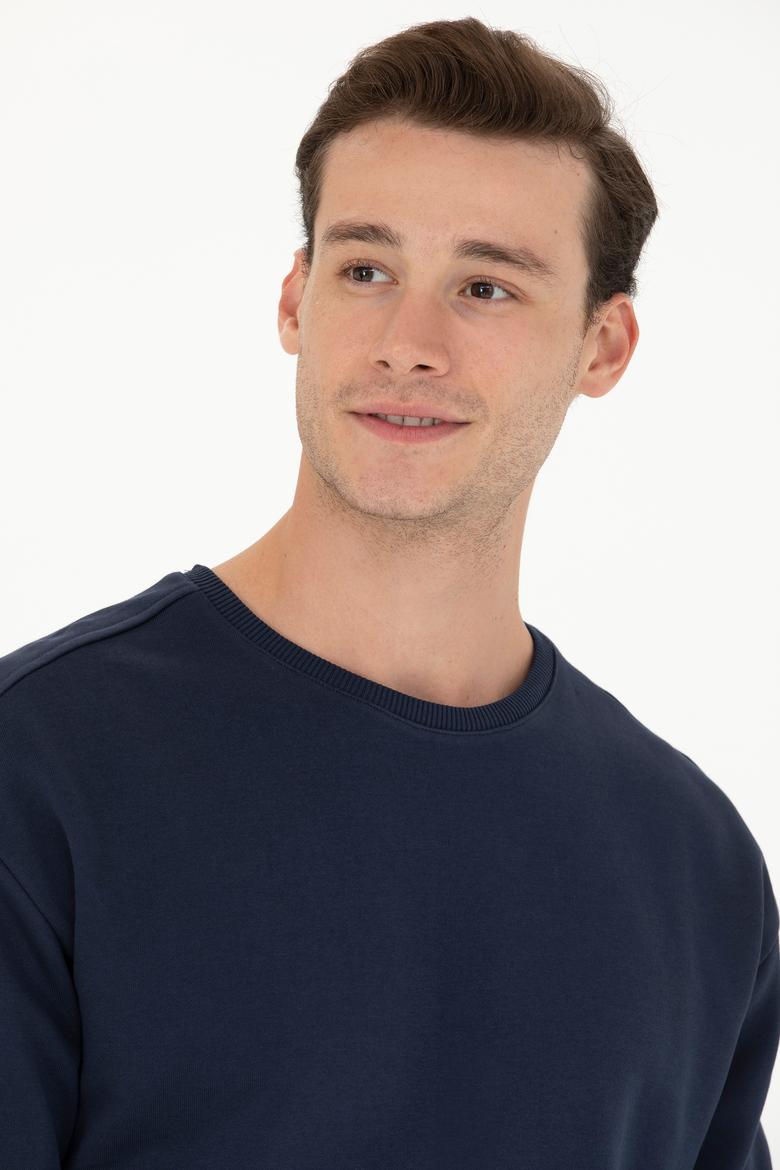 Erkek Lacivert Sweatshirt - 50273989033