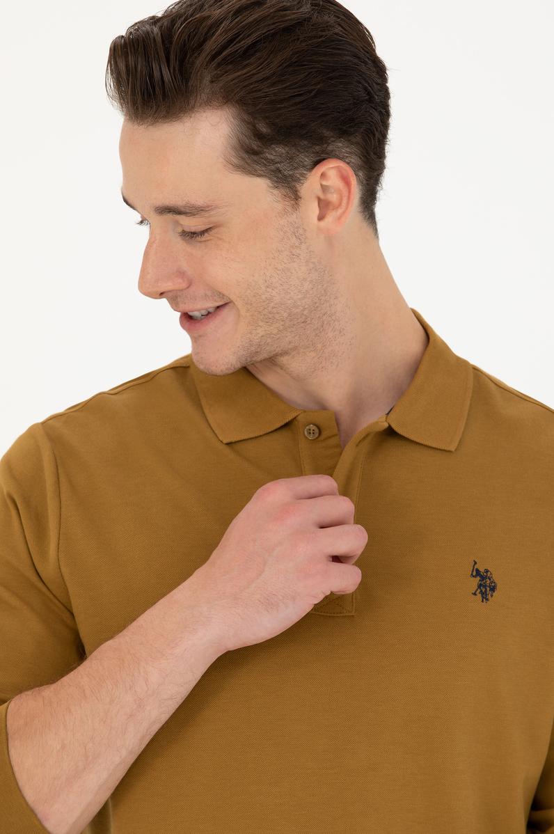 Erkek Açık Haki Basic Sweatshirt