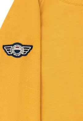 Çocuk Hardal Bisiklet Yaka Sweatshirt - 50270748051