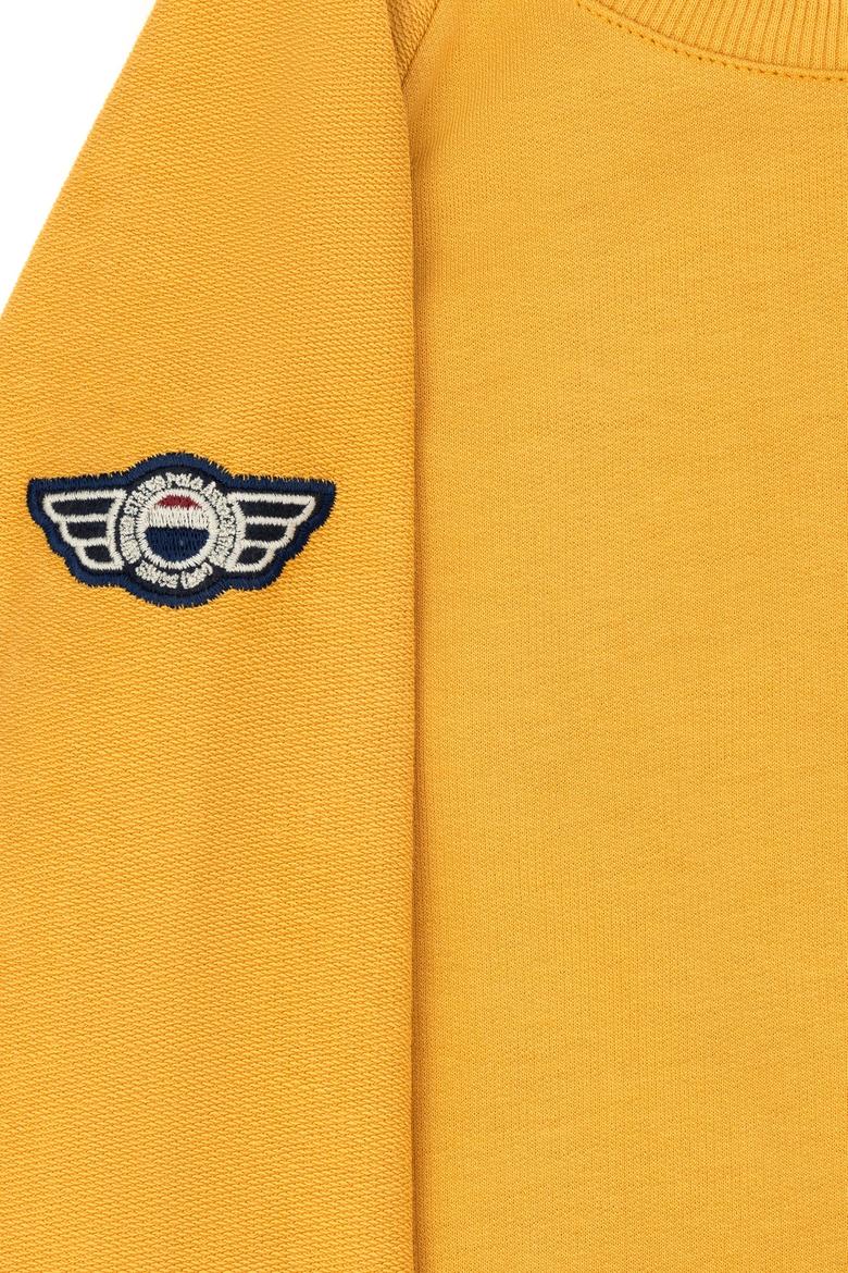 Çocuk Hardal Bisiklet Yaka Sweatshirt - 50270748051