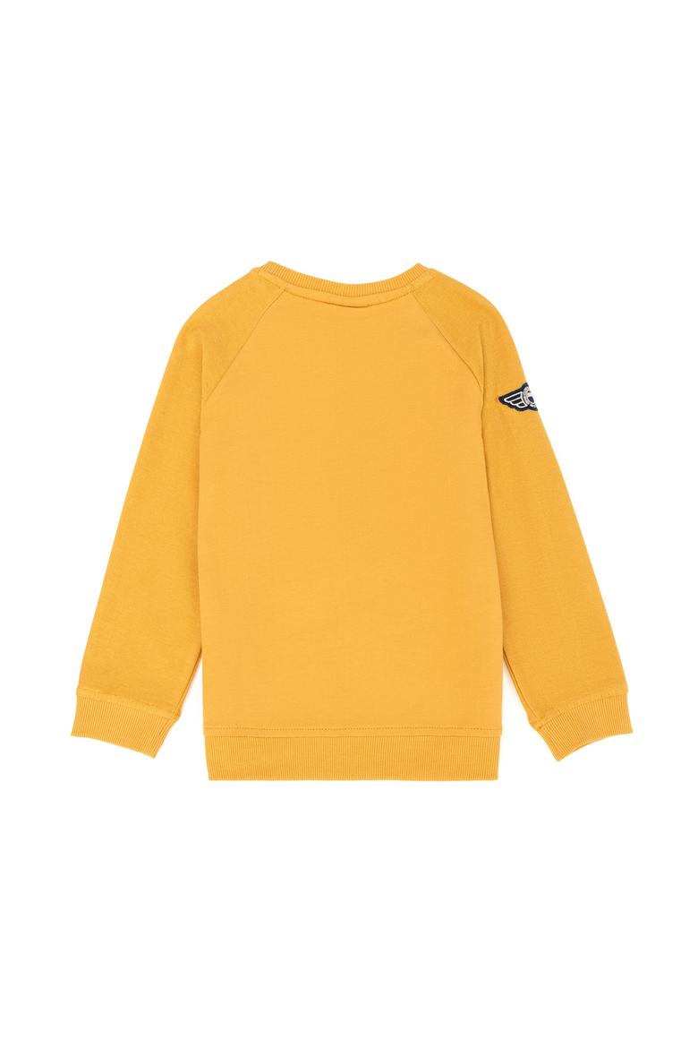 Çocuk Hardal Bisiklet Yaka Sweatshirt - 50270748051