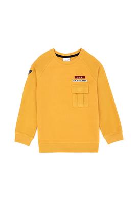 Çocuk Hardal Bisiklet Yaka Sweatshirt - 50270748051