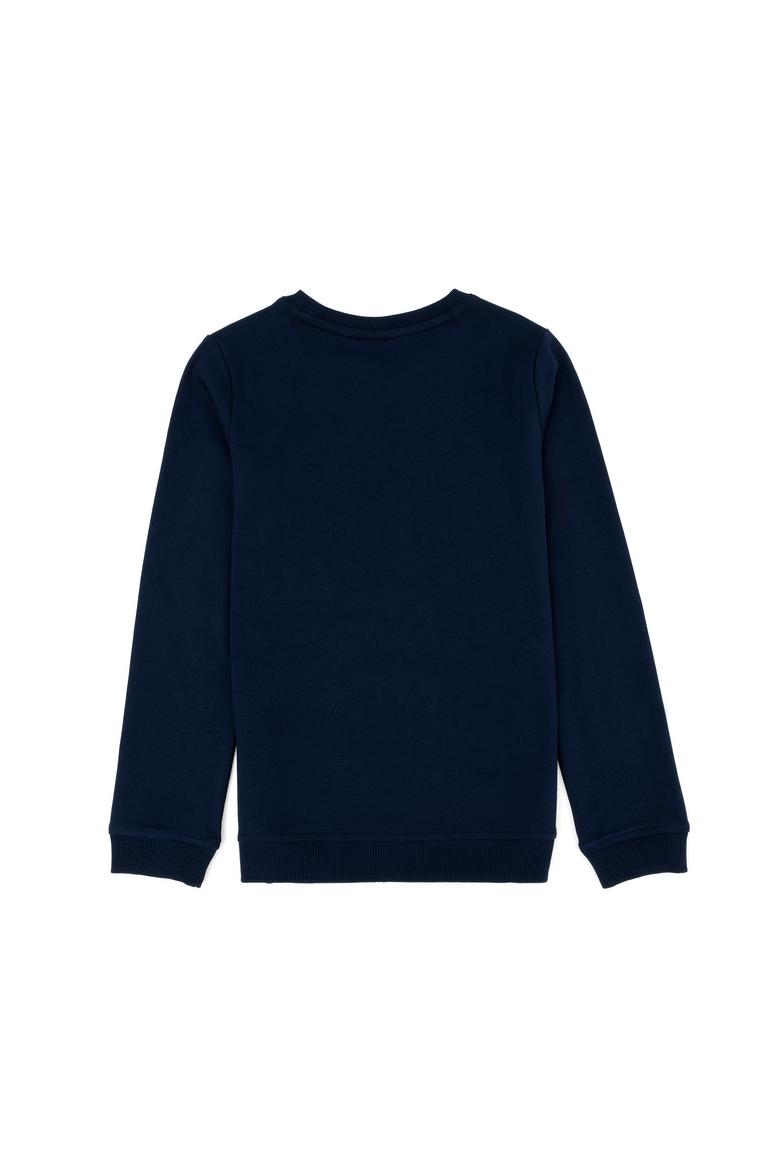 Erkek Çocuk Lacivert Basic Bisiklet Yaka Sweatshirt - 50274406018