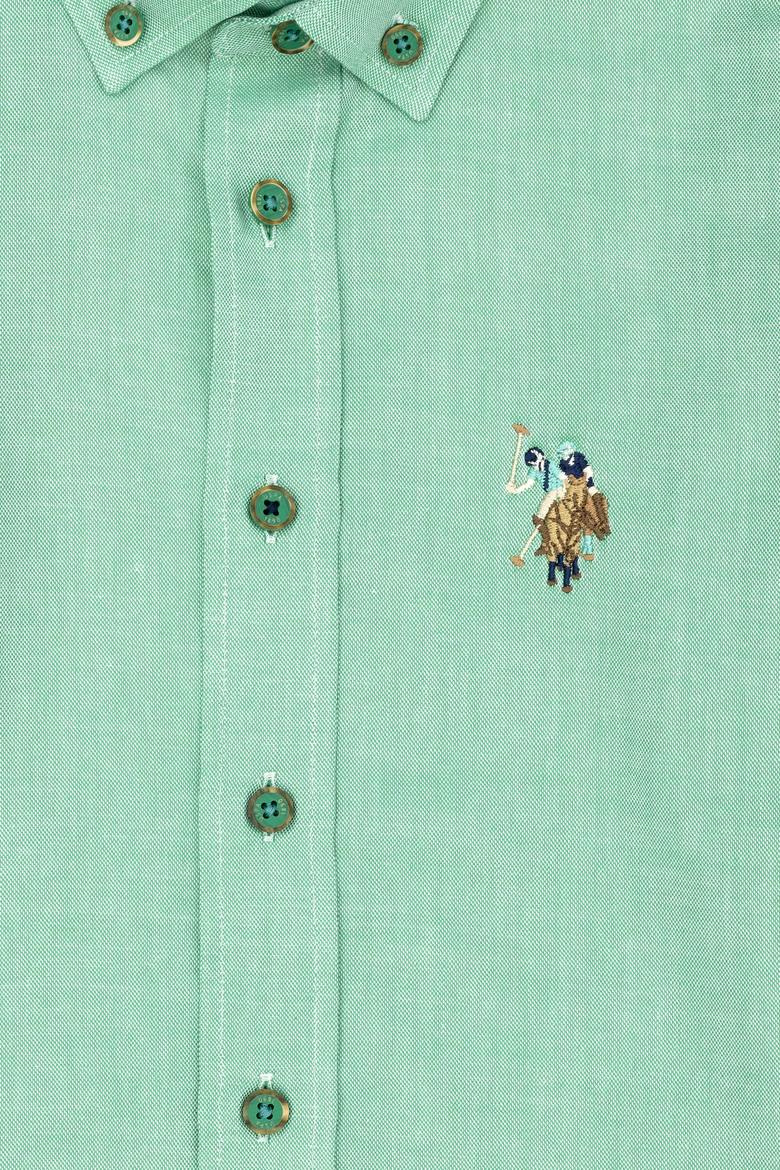 Erkek Çocuk Yeşil Uzun Kollu Basic Gömlek - 50263107128