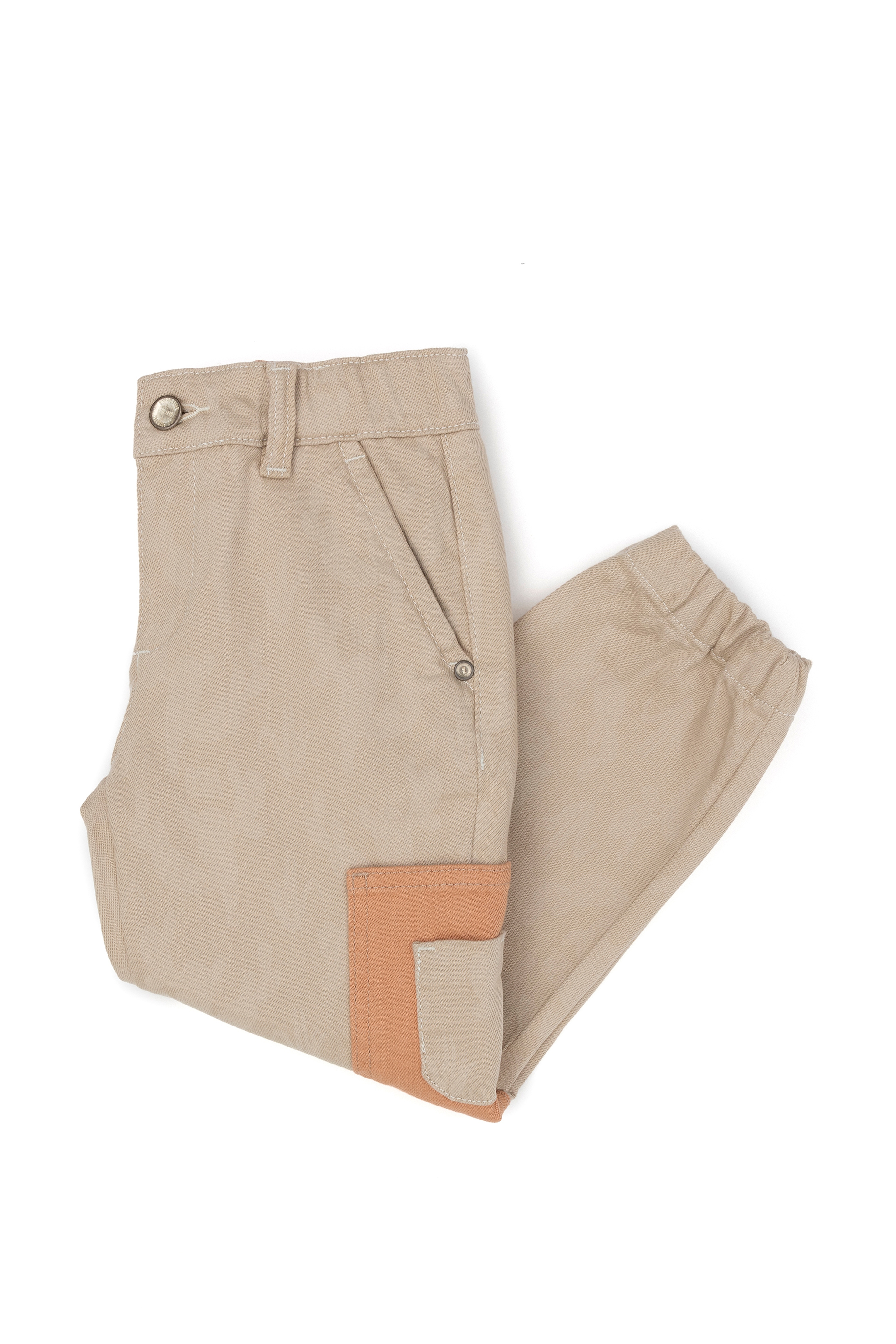 Erkek Çocuk Krem Jean Pantolon - Image 2