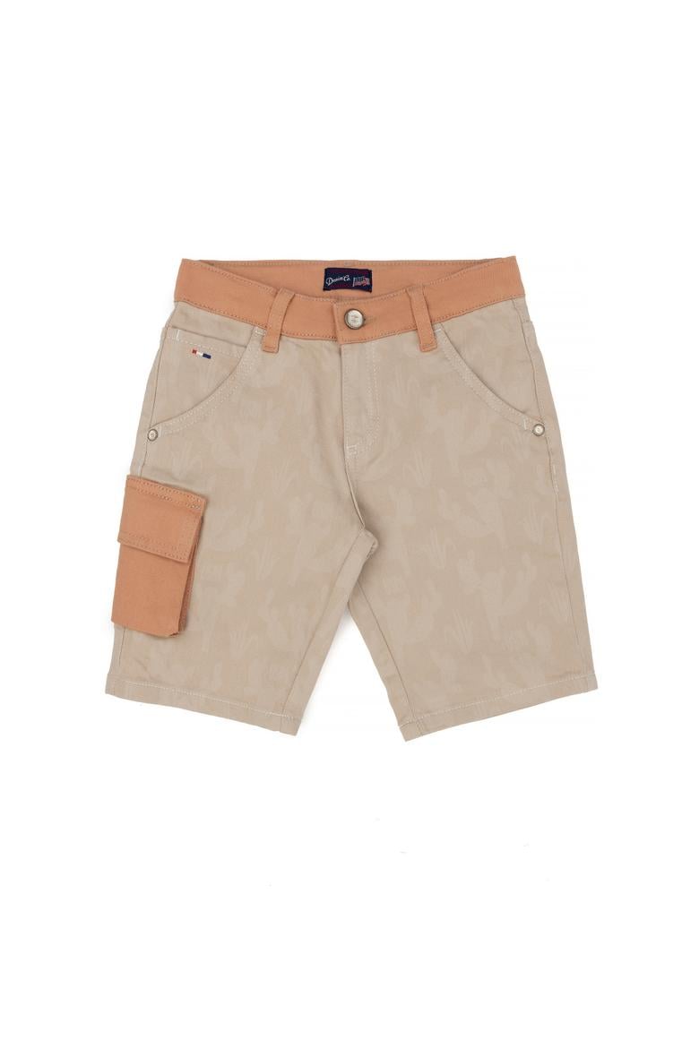 Erkek Çocuk Bej Jean Şort - 50264439010