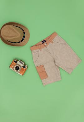Erkek Çocuk Bej Jean Şort - 50264439010
